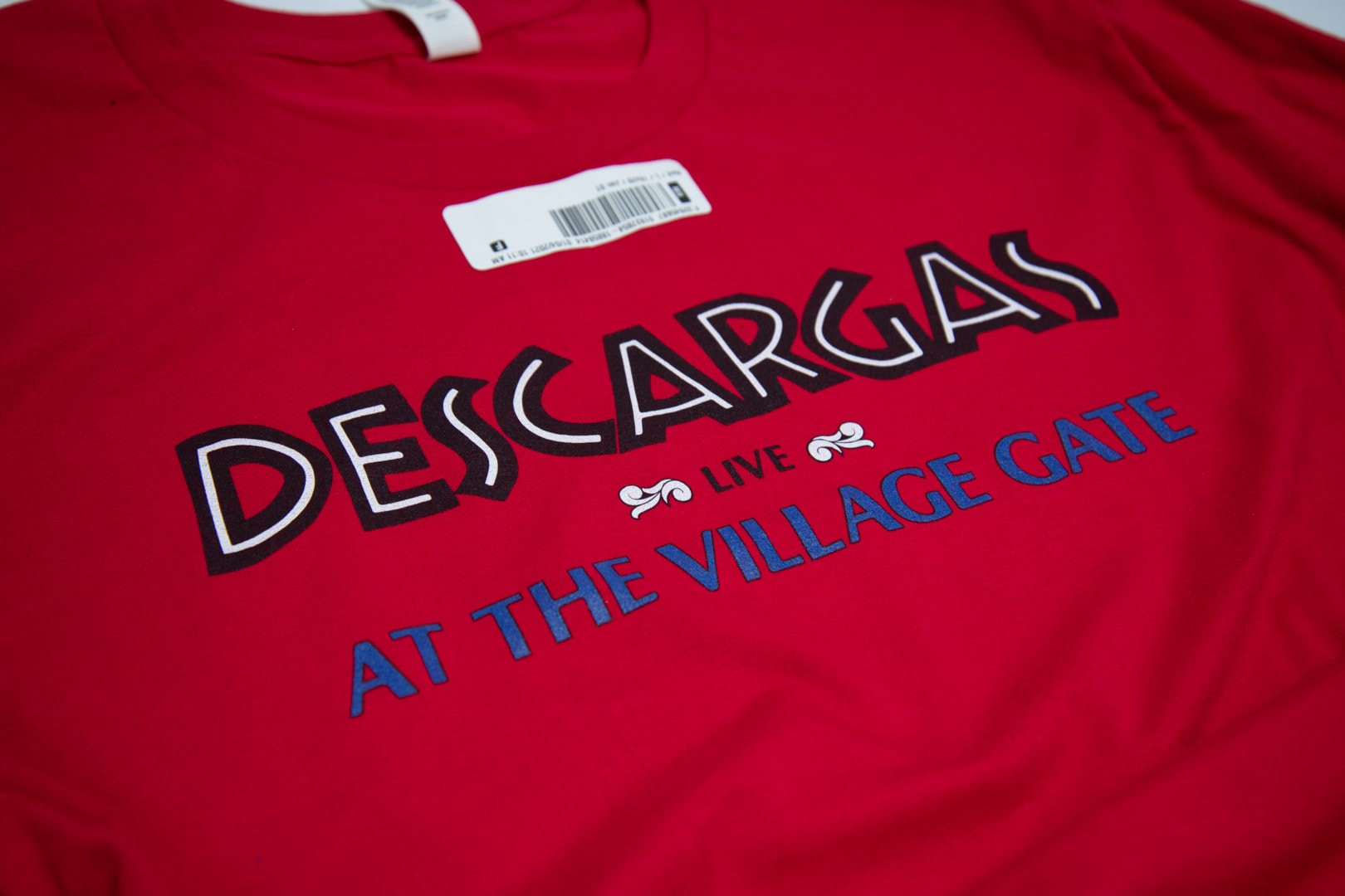 Descargas at the Village Gate T-Shirt - Image 6