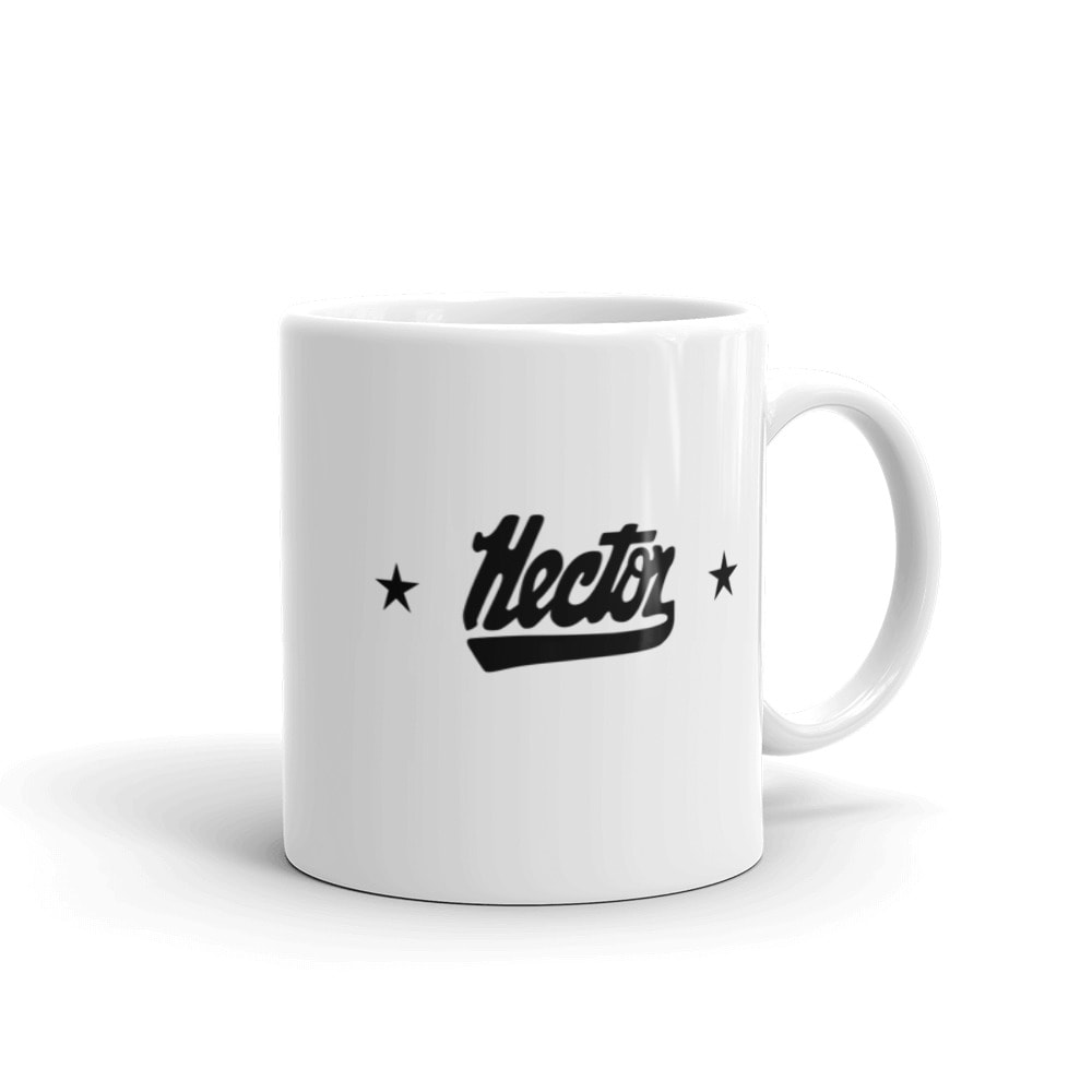 Hector Lavoe Coffee Glossy White Mug - Image 3