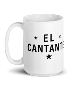 Hector Lavoe Coffee Glossy White Mug - Image 4